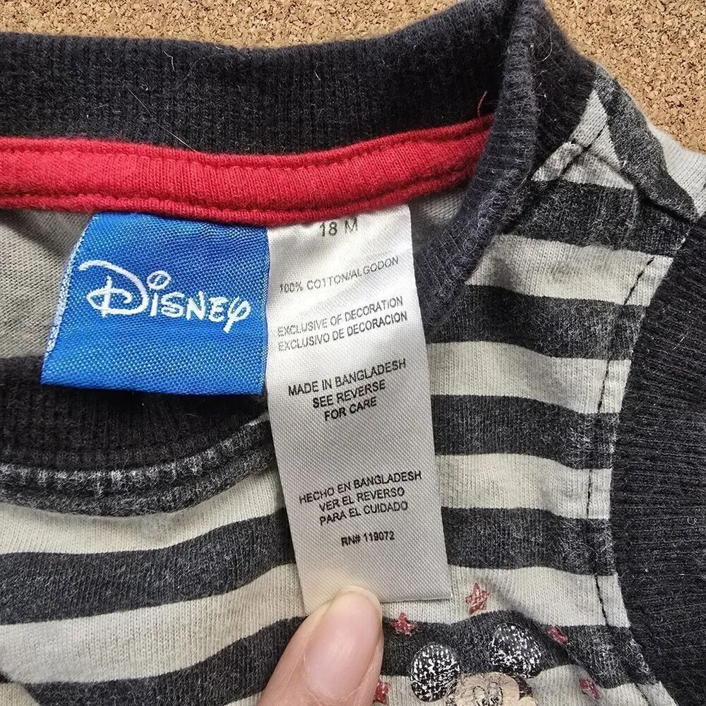 Vintage Disney Mickey Mouse Infant Beach Tank Top 18 Months (A11)